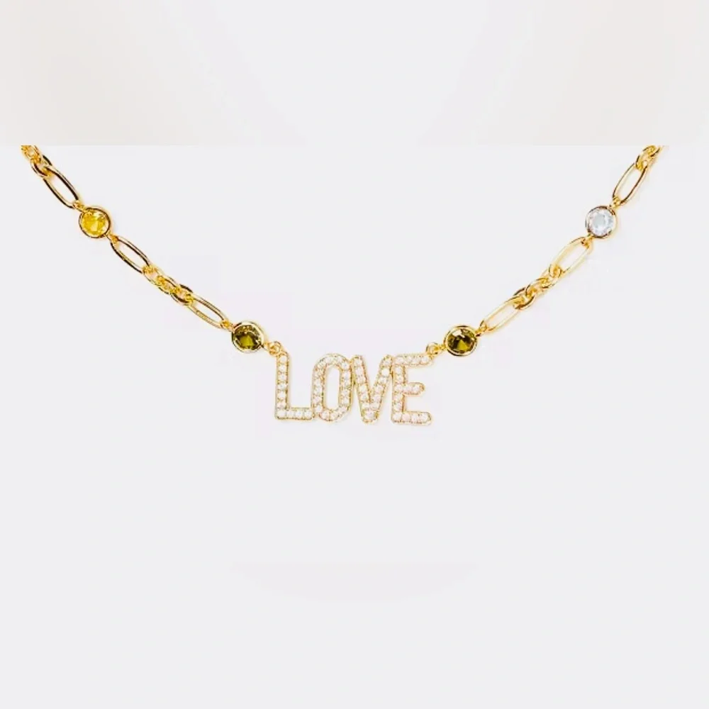 KATE SPADE 🌈 Rainbow In The Name Of Love Pendant Necklace NWT
